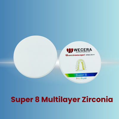 8 Multilayer Zirconia Block Dental Zirconia Disk Style Laboratorio Dental Ideal Choice for Dental Labs and Professional