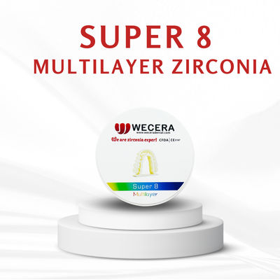 100 Years Life Time Multilayer Zirconia Disc Dental Lab Zirconia Suitable for Fabrication of Durable Dental Prosthetics