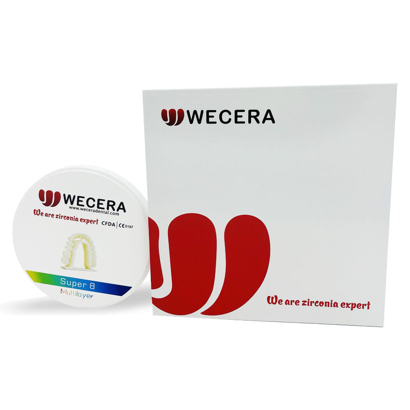 1500 Degree Sintering Program 8 Layers Zirconia Dental Ceramics for Dental Industry Standards